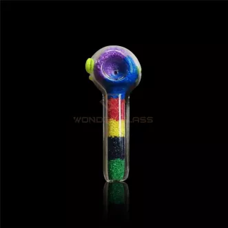 SA527 sand glass pipe,colorful hand pipe