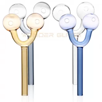 GO803-1 2 balls oil burner smoking pipe