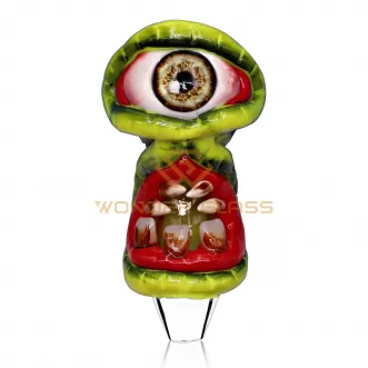 GP-1000 clear pipe with hand painte pipe smoking pipe