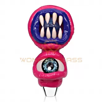 GP-1116 pink hand painted pipe glass pipe