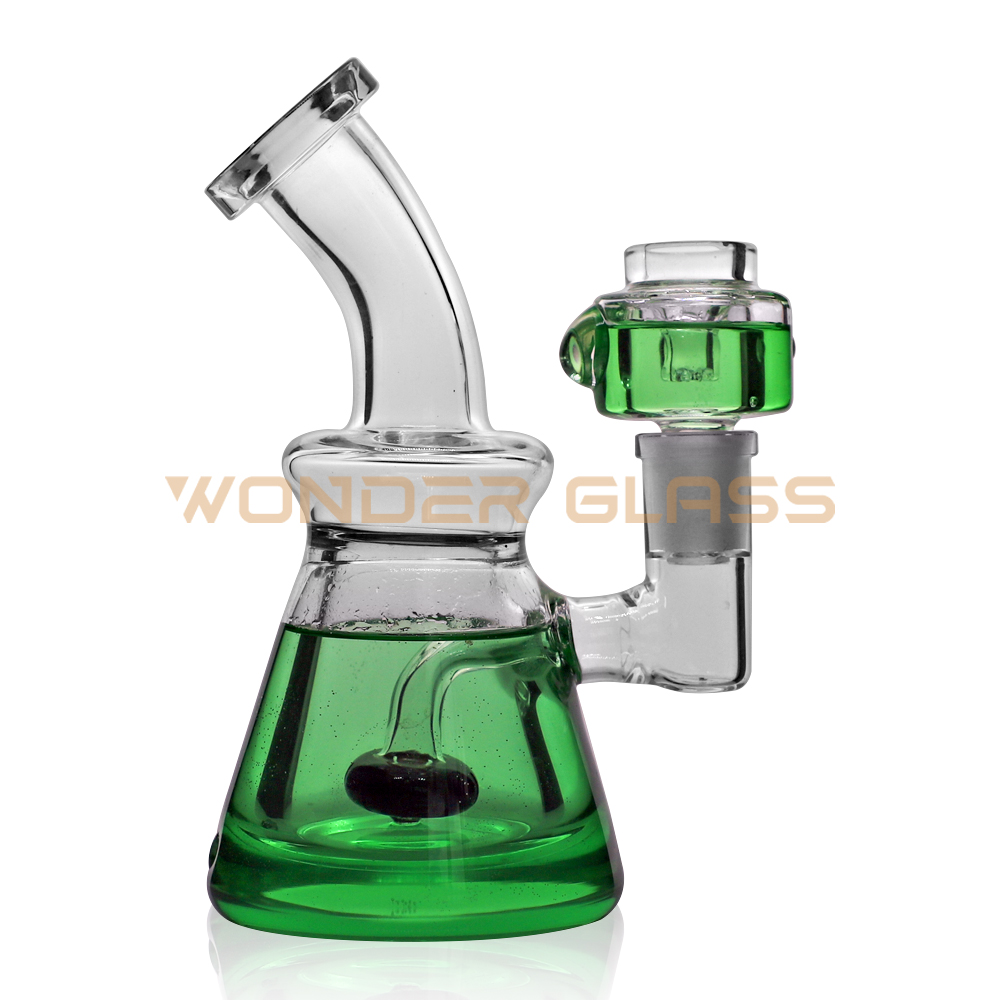 GO908 mini glass bong with glycerin oil bong