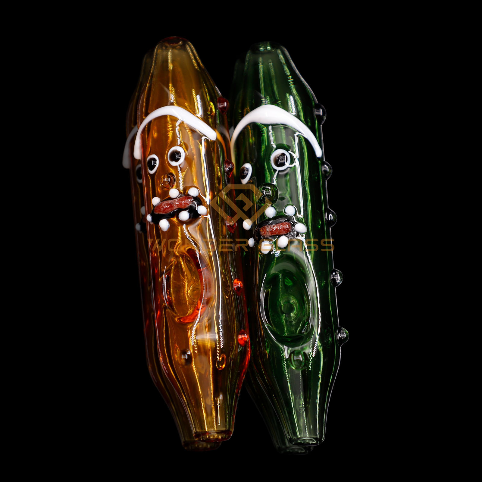 P317 cucumber glass pipe from China factory
