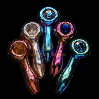 P323 electronic plated glass hand pipe