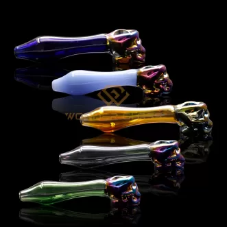 P313 skull head glass pipe