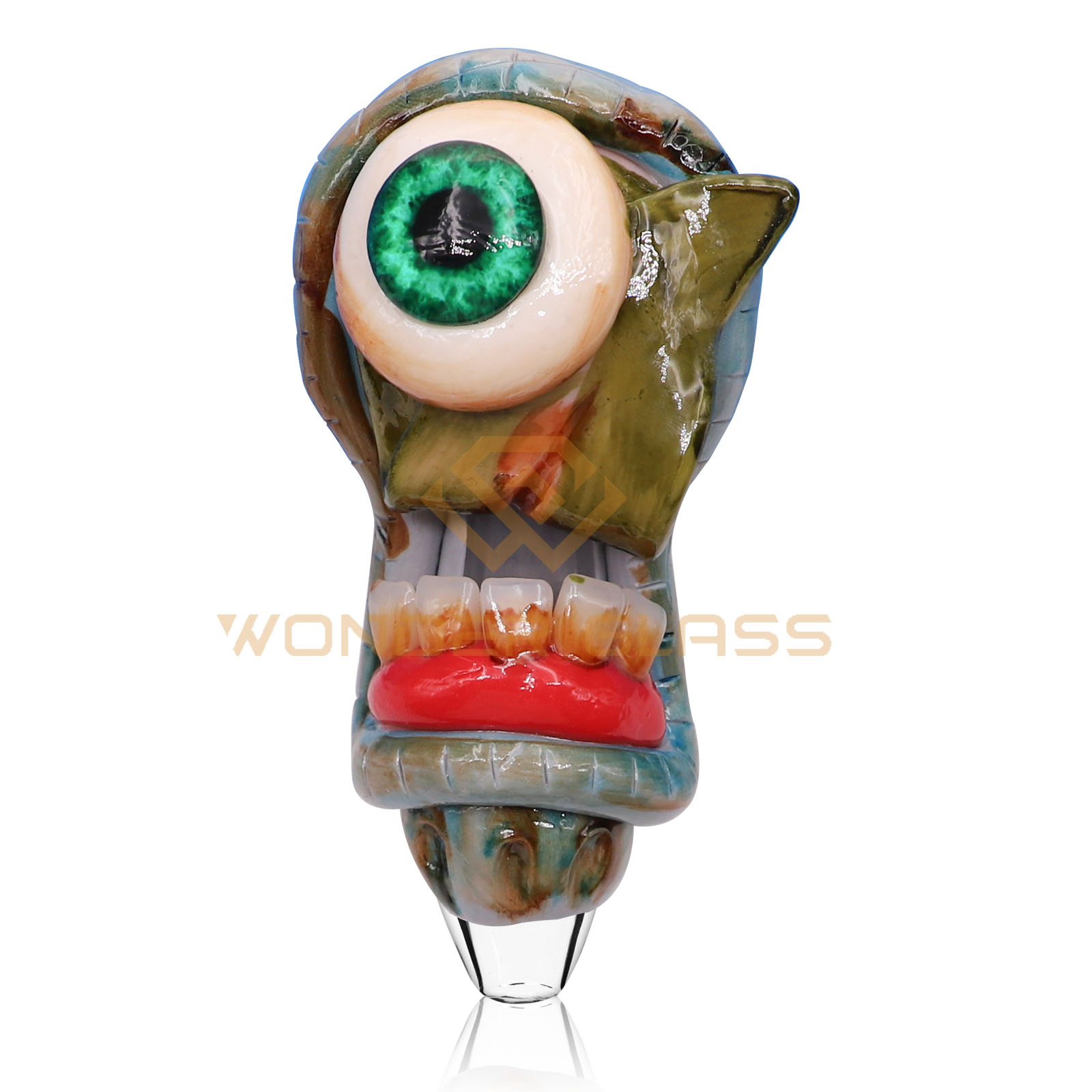 GP-1735 hand painted glass pipe
