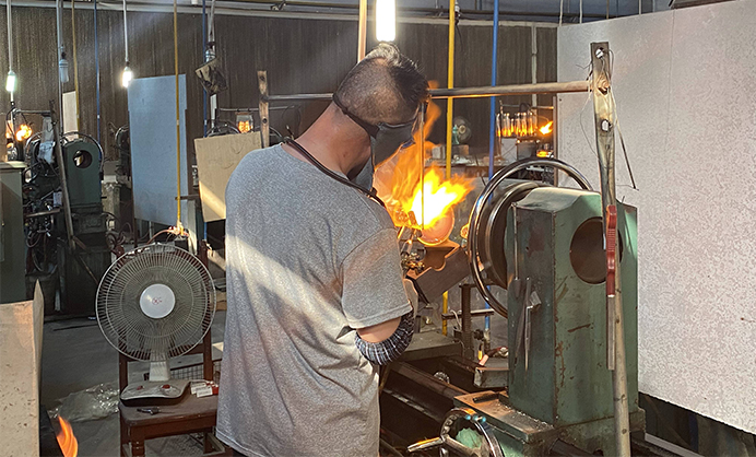 Lathe working