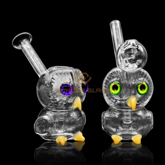 O375 owl mini oil burner pipe water pipe oil rig pipe