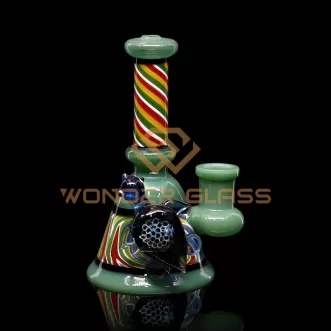 G164 Latest Design Color Tortoise Mini Portabl Glass Bongs China Supplier