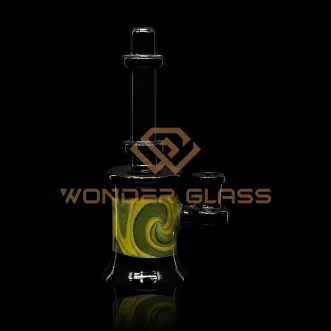 G166 Classical Glass Bong Colored Smoking Pipe Mini Glass Bongs Made In China