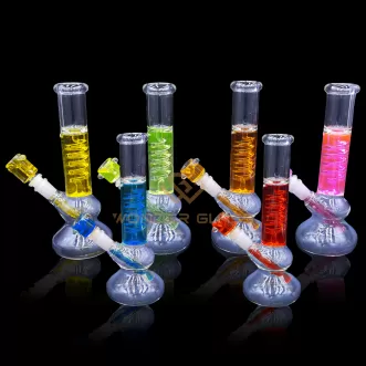P2916 twist color glycerin pipe newest smok bong from wonder glass
