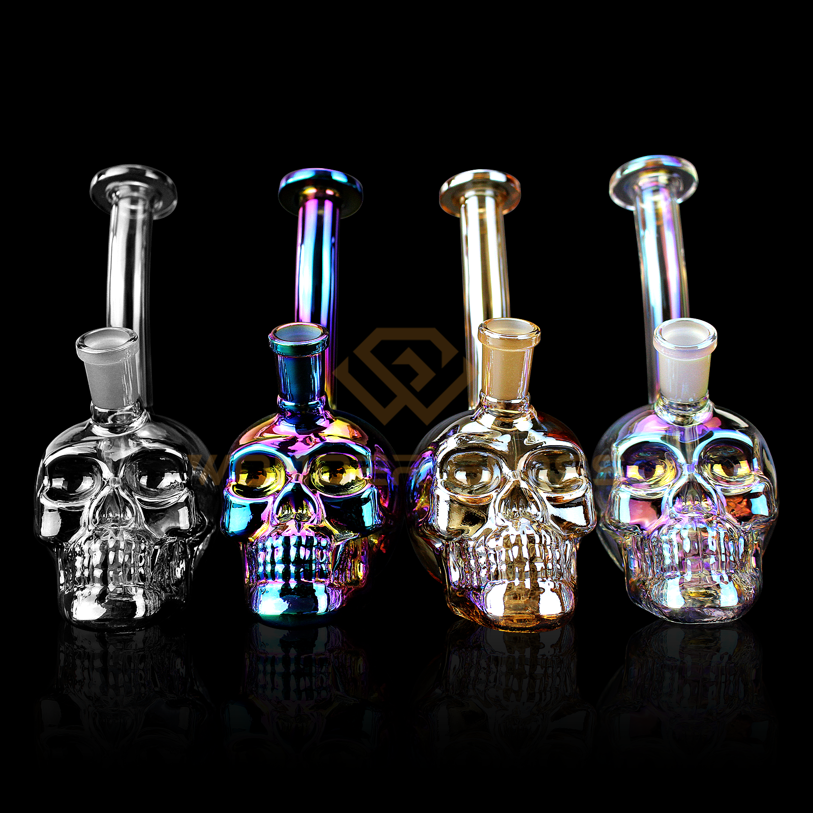 GM-11S skull mini glass bong factory direct